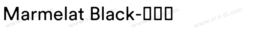 Marmelat Black字体转换